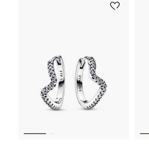 Pandora wave hoop earrings new